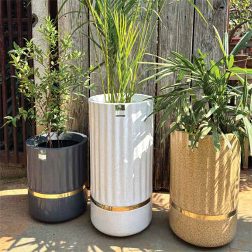 Royale Pillar Planter - Color: Multicolor