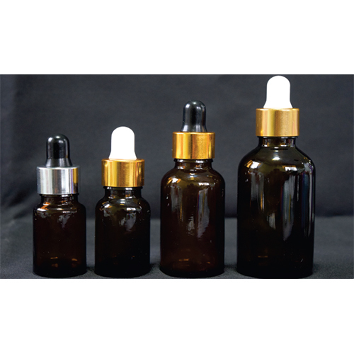 Amber Glass Dropper Bottle - Color: White