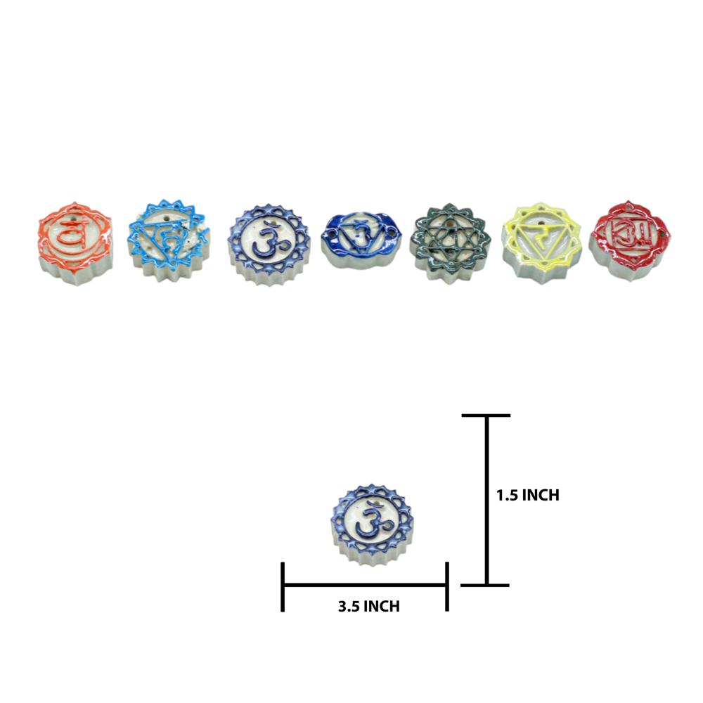 Ceramic Agarbatti Stand Set Of 7 - Features: Good Quality