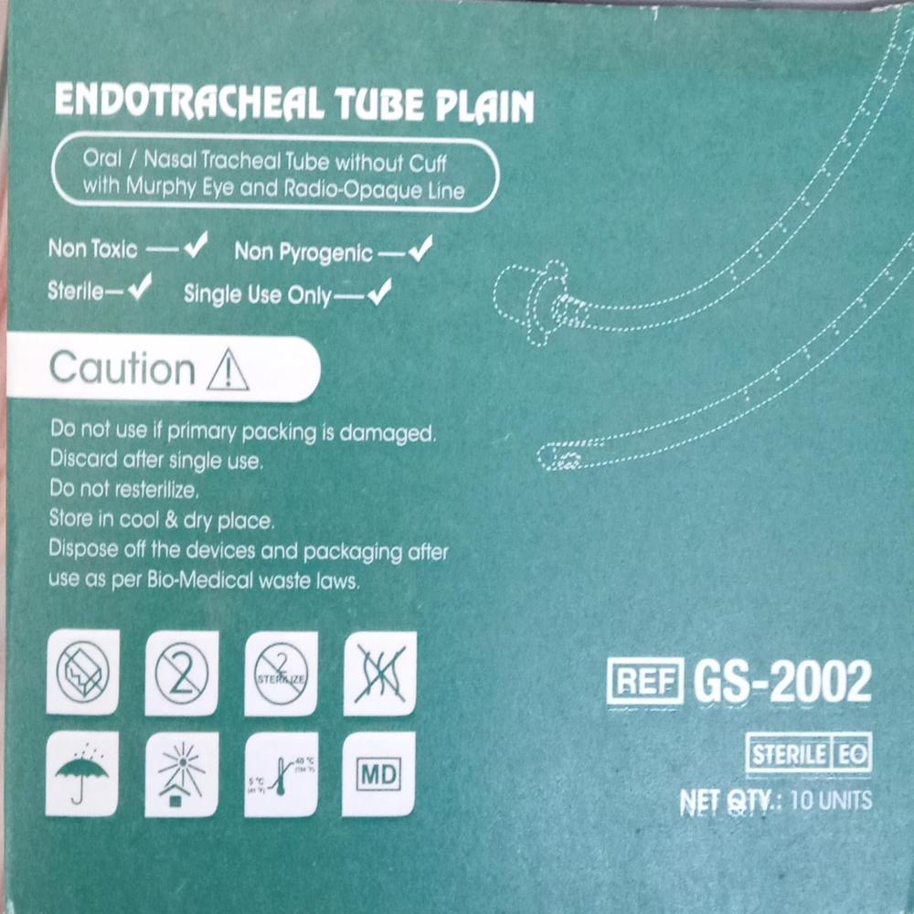 E.T TUBE ID  4.0MM OD 5.3MM