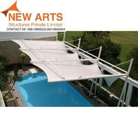 Swimming pool tensile structure