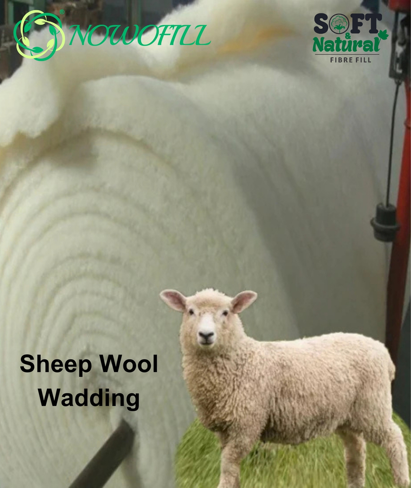 Natural sheep Wool Waadding For Mattress and Home Furnishing Products
