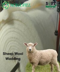 Natural Sheep Wool Waadding For Mattress And Home Furnishing Products - Application: Pillows & Cushions