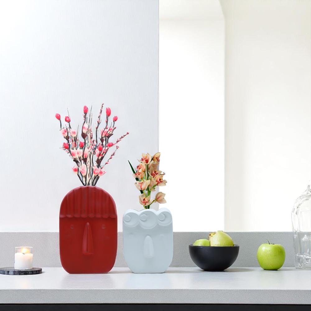  Ceramic Modern Face Vase