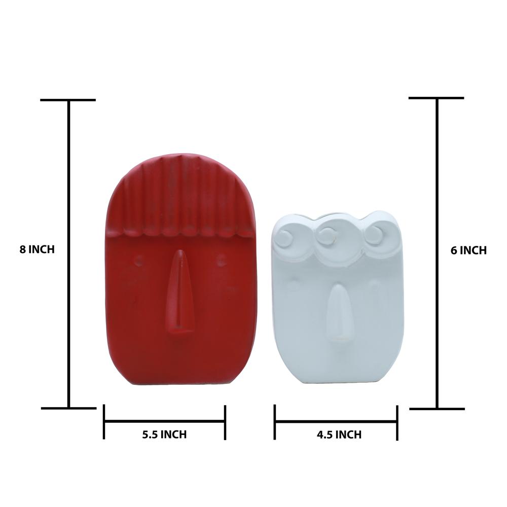 Ceramic Modern Face Vase - Features: Good Quality