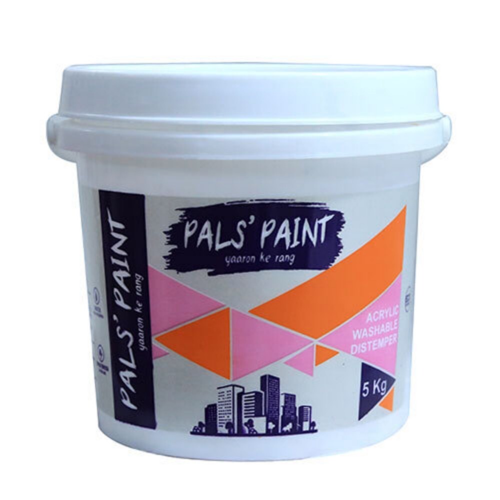 5 Kg Acrylic Washable Distemper Paint - Color: Any Color