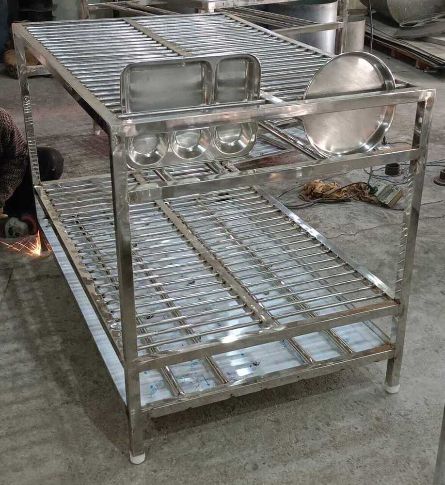 Ss Plate And Thali Rack - Capacity: Holds 10A 12 Plates/Thalis
