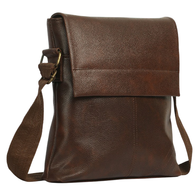 Brown Synthetic Leather Shoulder Bag