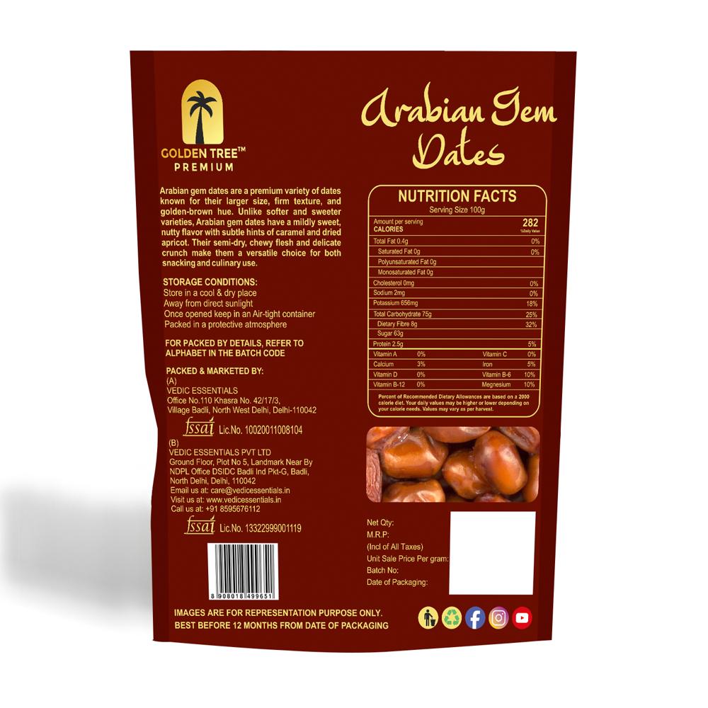 Arabian Gem (Jumbo Zahidi) Dates - Packaging: Box