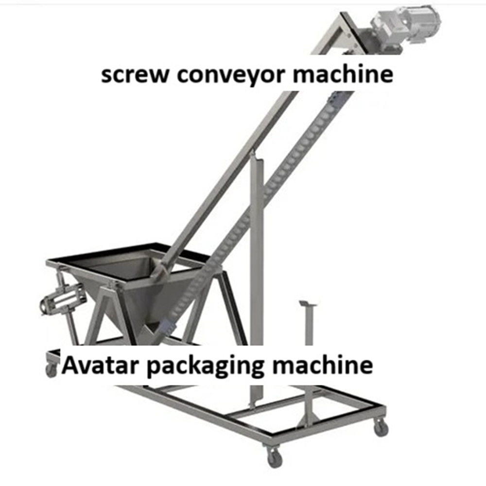 Screw Conveyor Machine - Material: Mild Steel