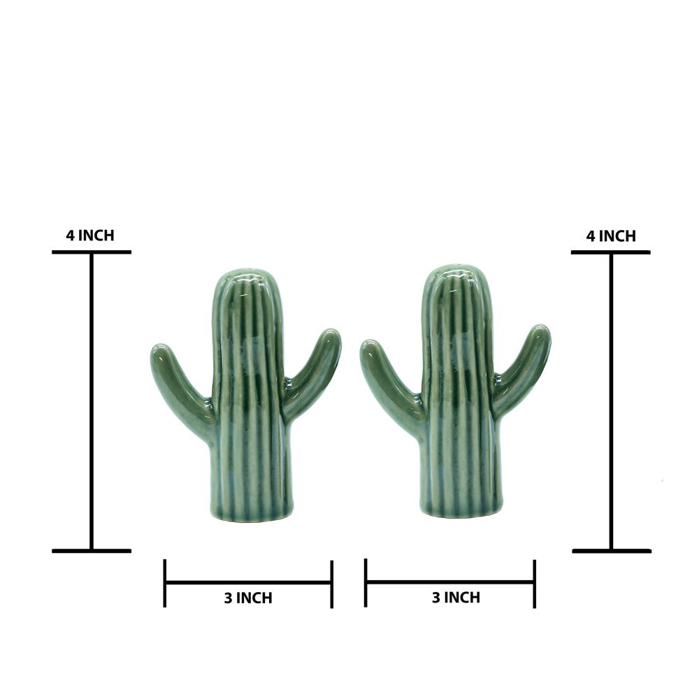 Ceramic Salt and Pepper Cactus Shape