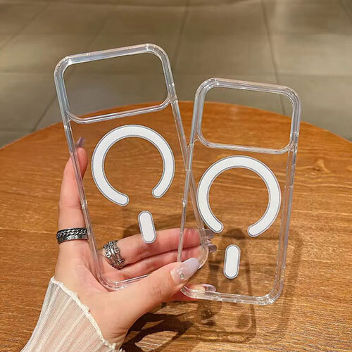 Transperent Magsafe Iphone Case - Body Material: Silicon