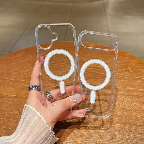Transperent Magsafe Iphone Case - Color: Transparent