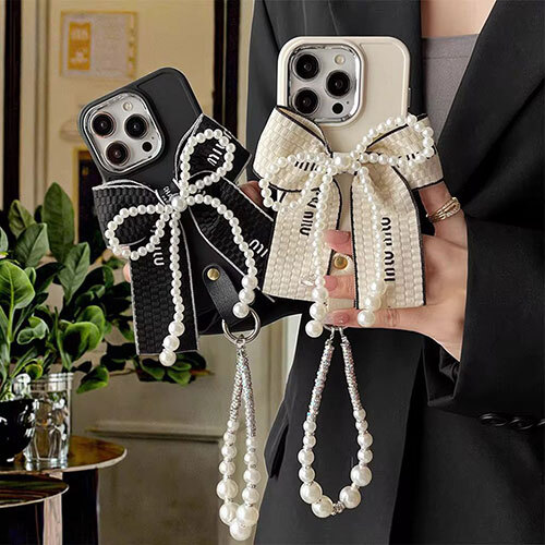 Luxury Bowtie Iphone Case with Charm