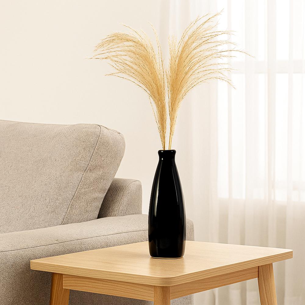  Ceramic Bottle  Flower Vase Black