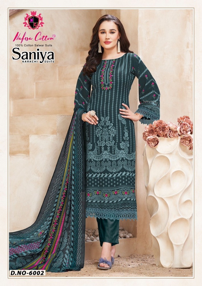 Nafisa Saniya Vol-6  Karachi Dress Material
