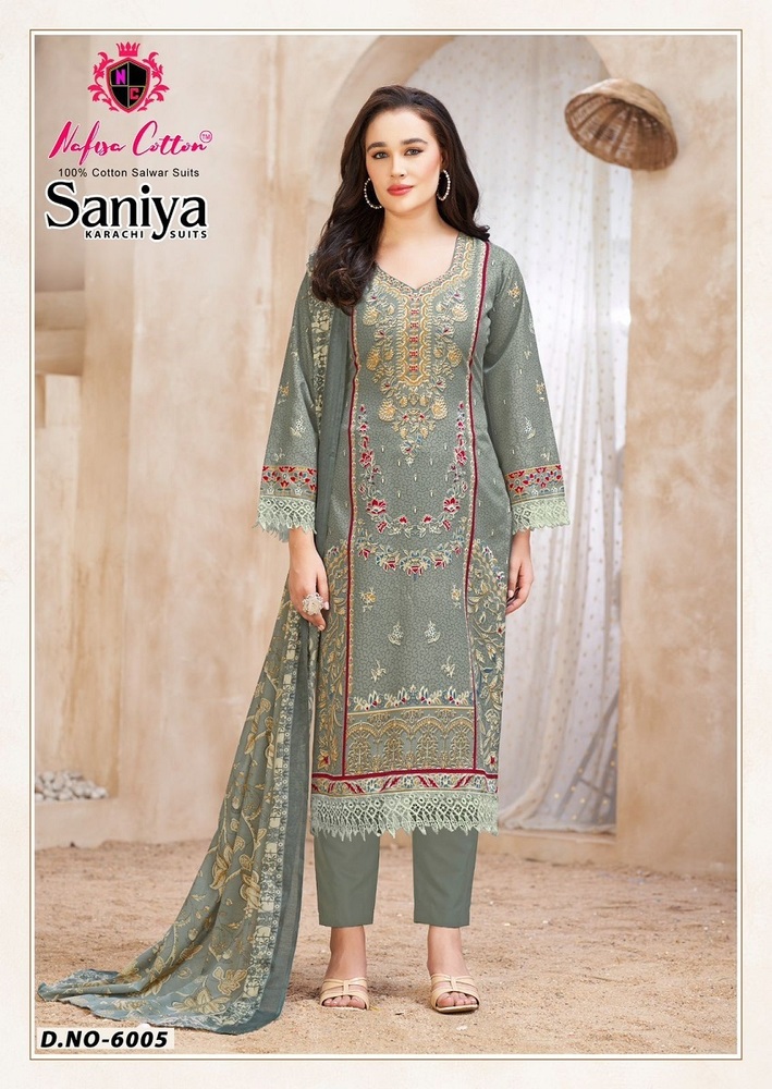 Nafisa Saniya Vol-6  Karachi Dress Material