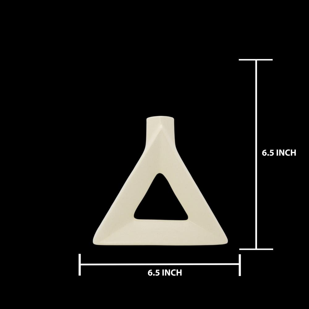 Ceramic Triangle Flower Vase