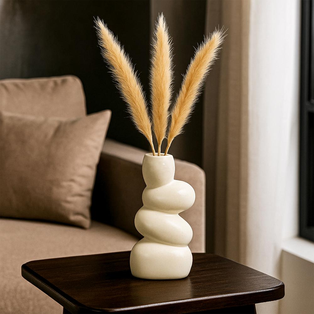 Ceramic Stone Shape Flower Vase 