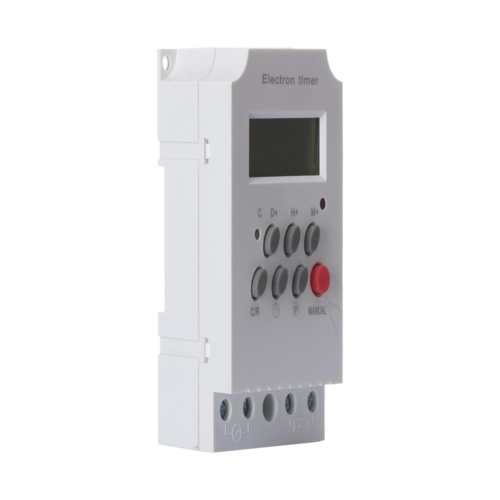 Timer Switch 25amp Din Rail Timer - Color: White