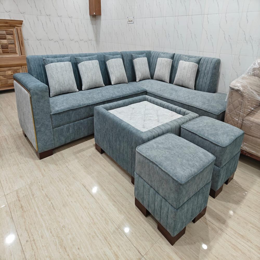 Luxury Sofa Set - Durable Wood, Smooth Finishing, Modern Design , Versatile Colors | Crafted With Indian Style Elegance