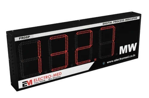 8 Inch Jumbo Display Process Indicator - Color: Black