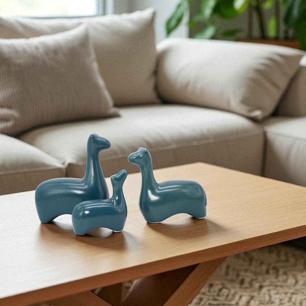 Ceramic Deer Family New Set Of 3