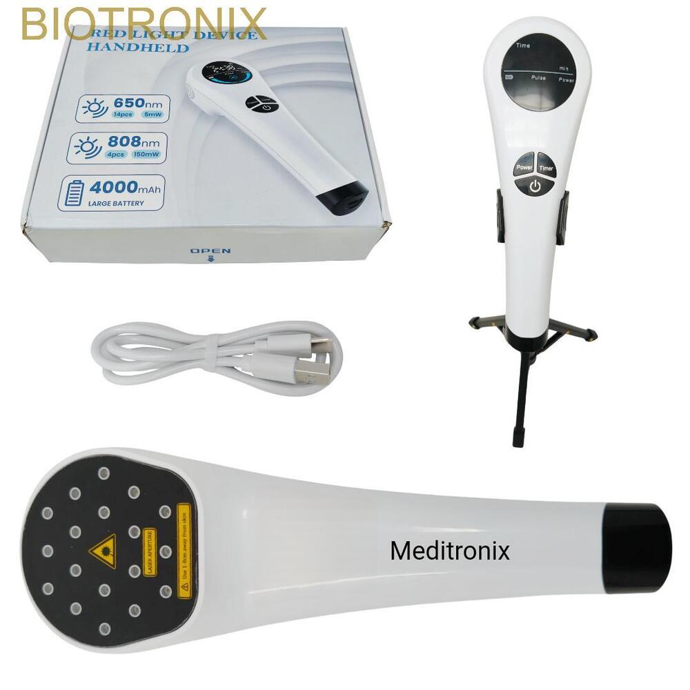 Digital Laser Therapy Machine with Adjustable Timing, Cooling Fan & Protection Goggles