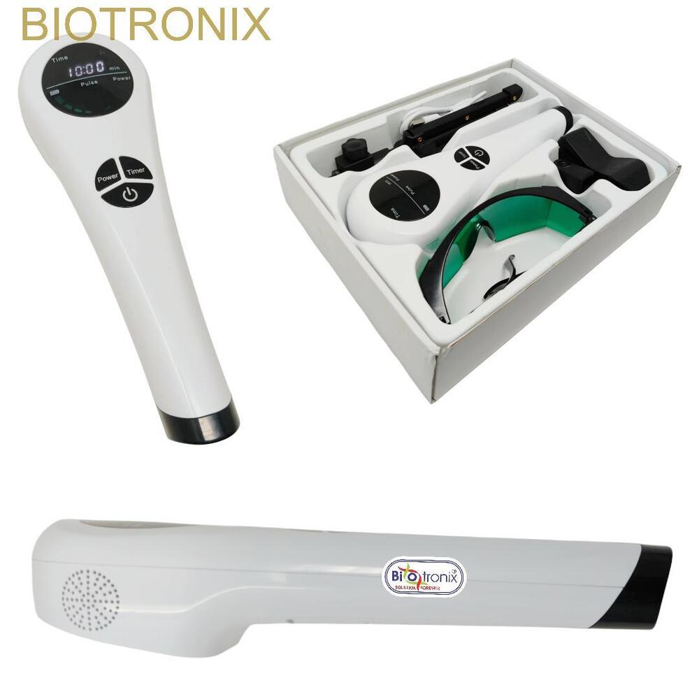 Portable Laser Therapy Device-Fan-Cooled, Adjustable Timing, Protection Goggles Included