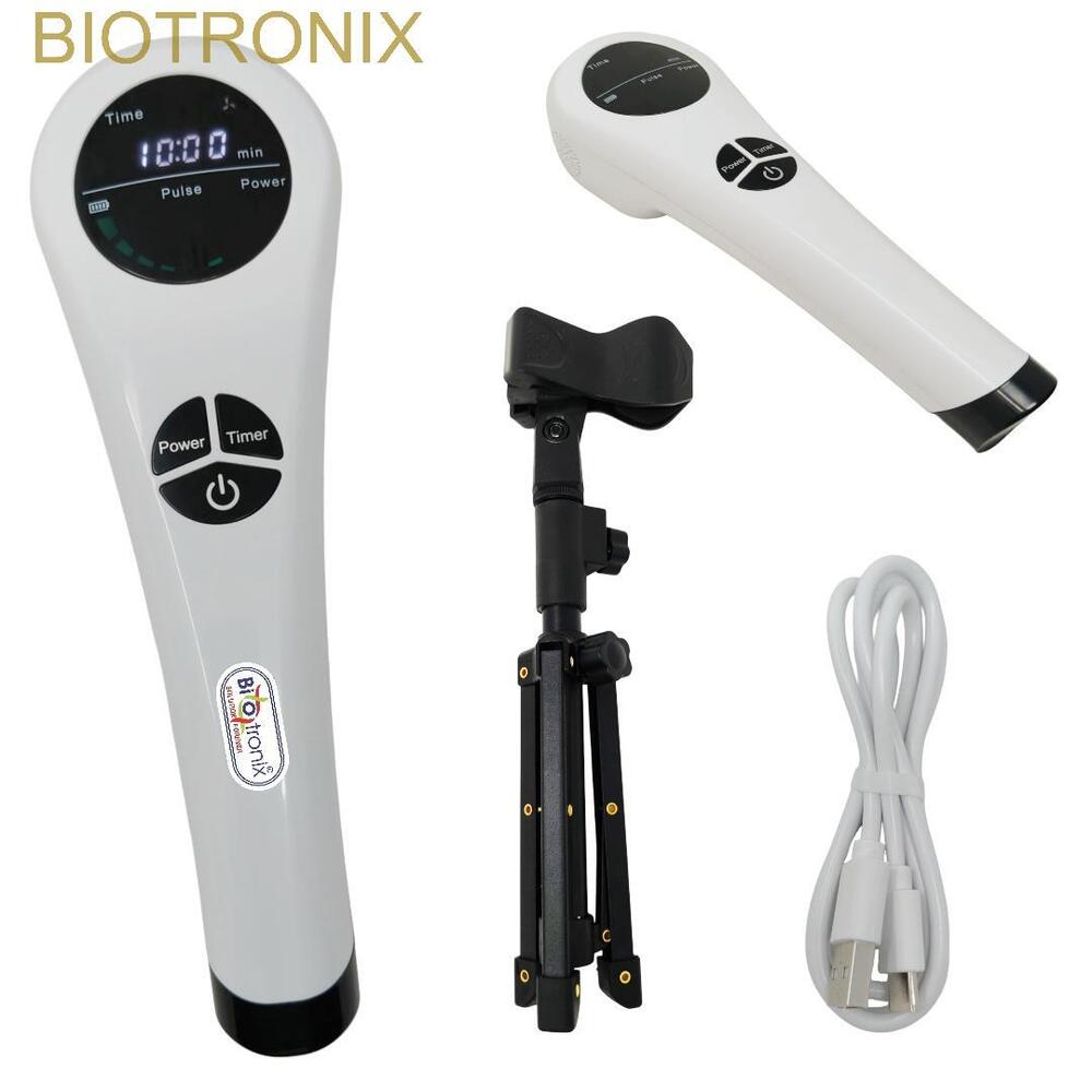 Portable Laser Therapy Device-Fan-Cooled, Adjustable Timing, Protection Goggles Included