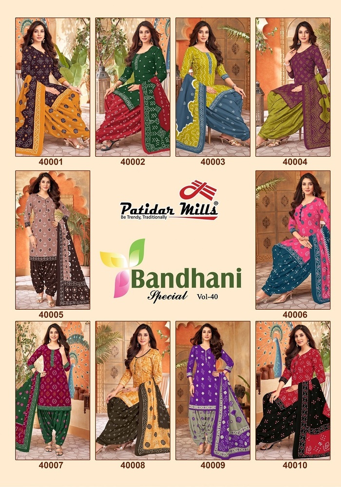 Patidar Bandhani Vol-40 A Dress Material
