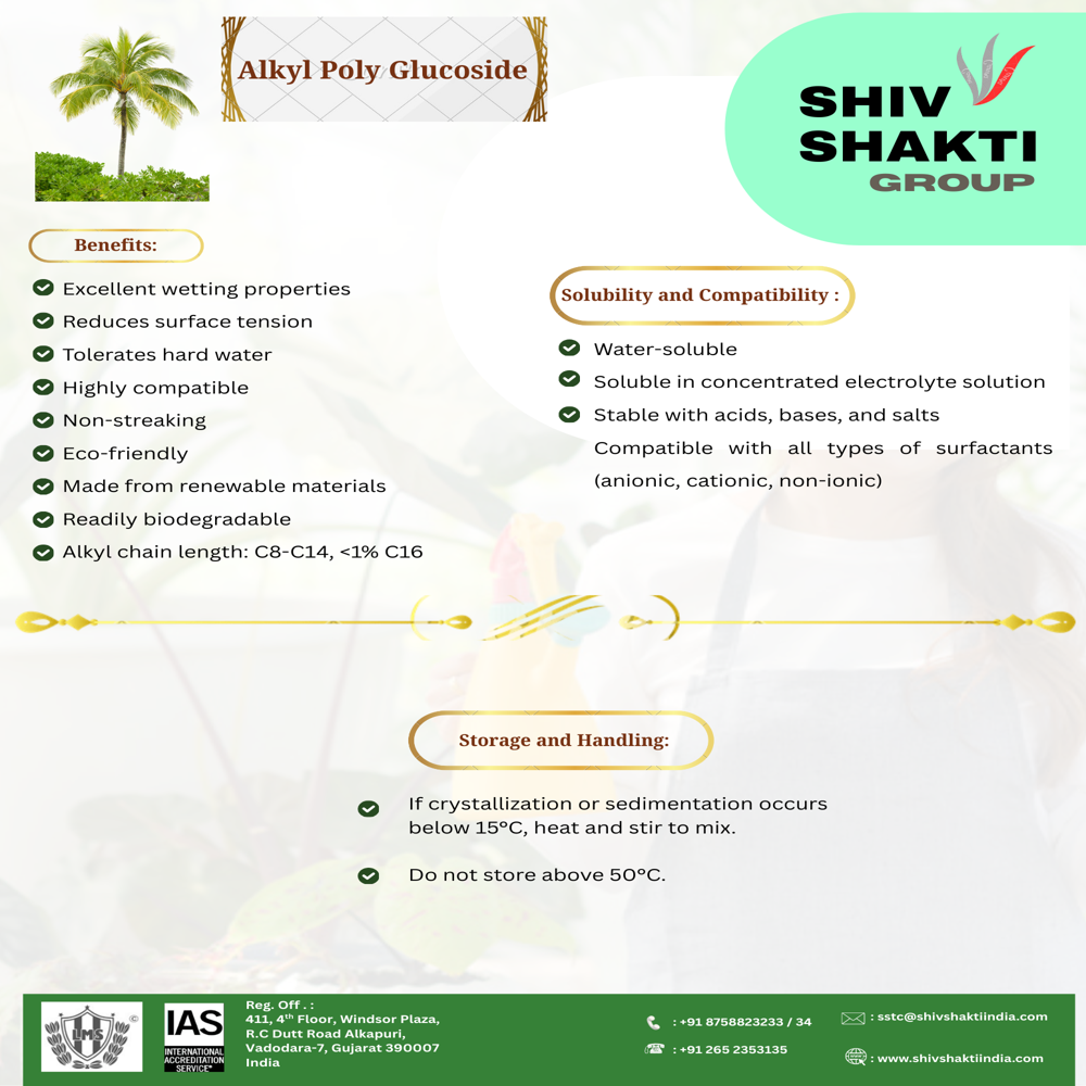 Alkyl Polyglucoside - Ash %: <2.00%
