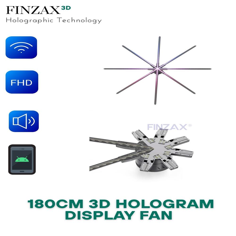 3D Hologram Fan 180cm on Rent 