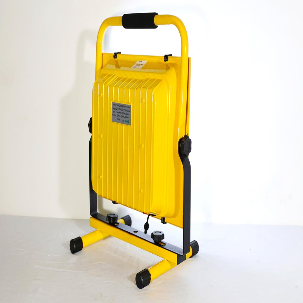 Yellow Realbuy Rechargeable Led Flood Light 100w With 12000mah Lithium Battery And Remote Control Cool White (Ip66 Water-proof)