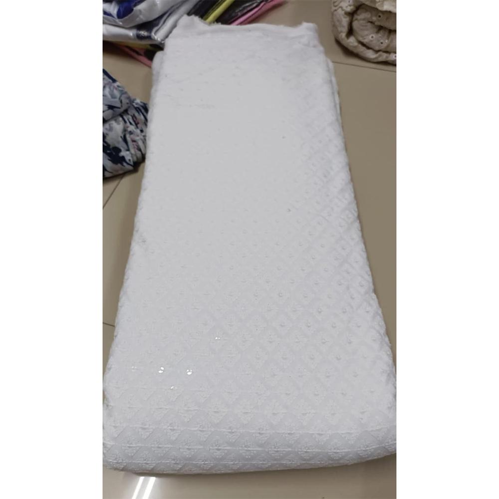 Pure Viscose Georgette Fabric with Mirror & Sequin Work 44