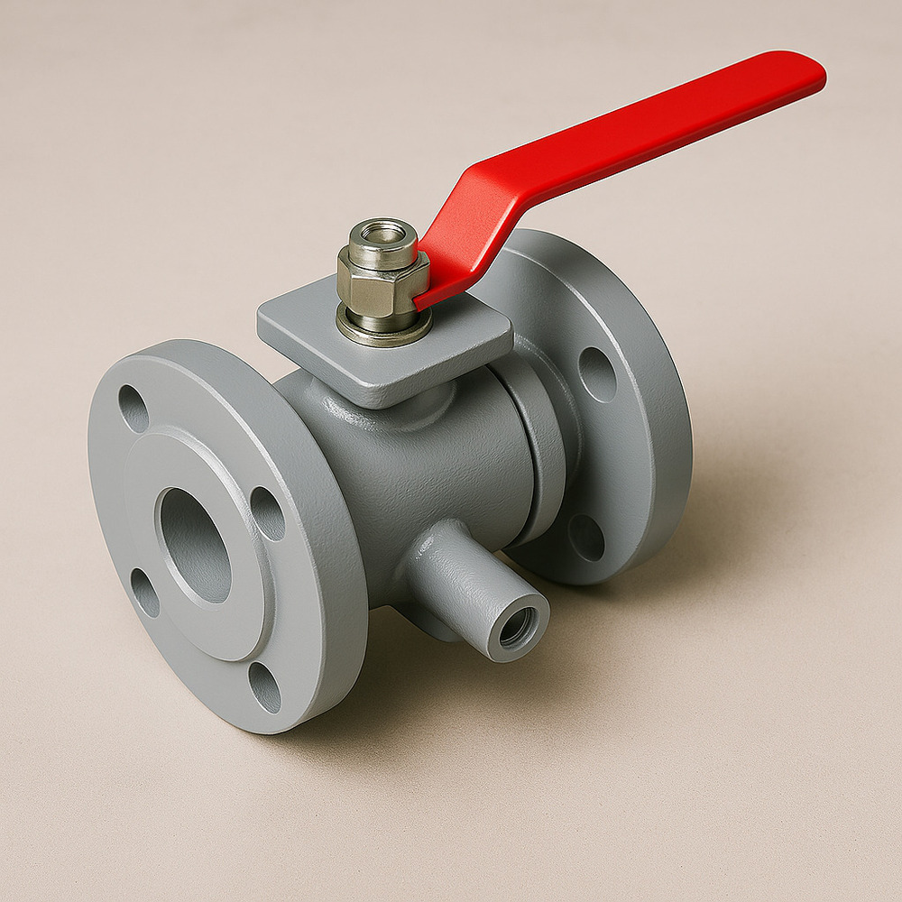 Jacketed Flanged End Ball Valve - Finish: Color Coated