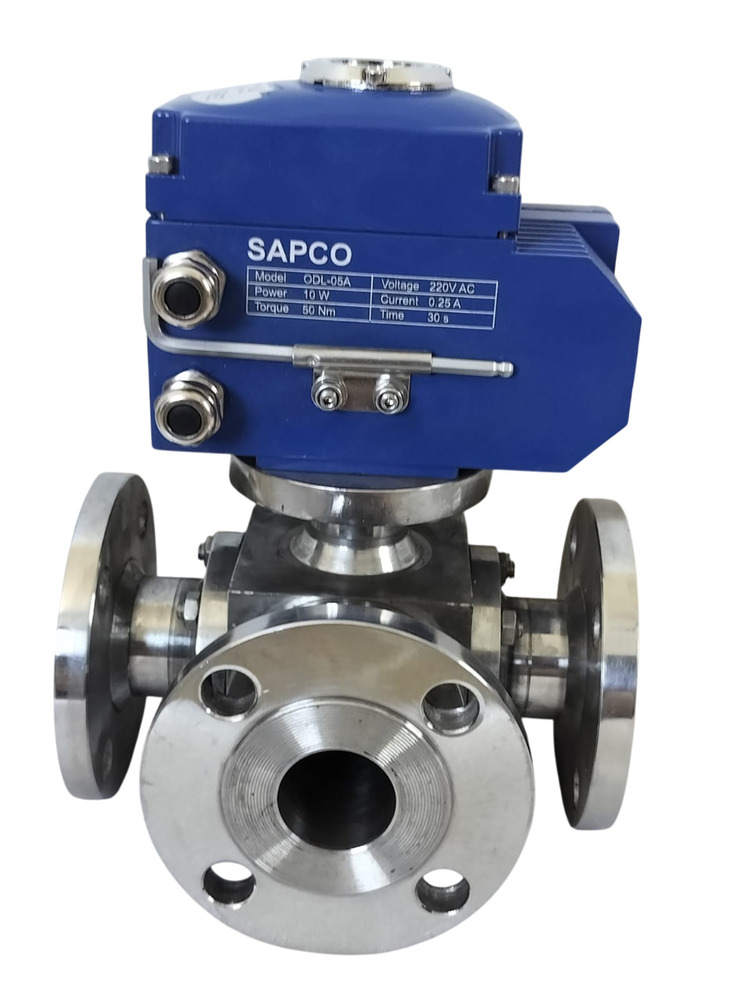 Ball Valve With Electrical Actuator - Finish: Polished