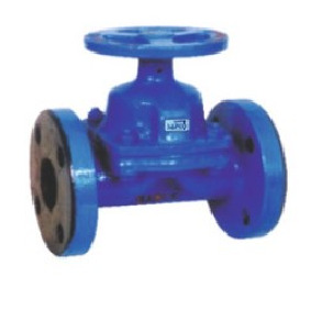Rubber Lined Diaphragm Valve - Color: Blue