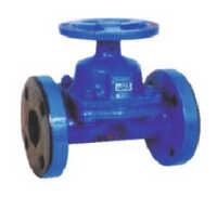 Rubber Lined Diaphragm Valve - Color: Blue