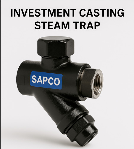 Investment Casting Steam Trap - Color: Black
