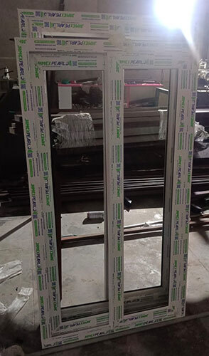 White Upvc Window - Color: Black