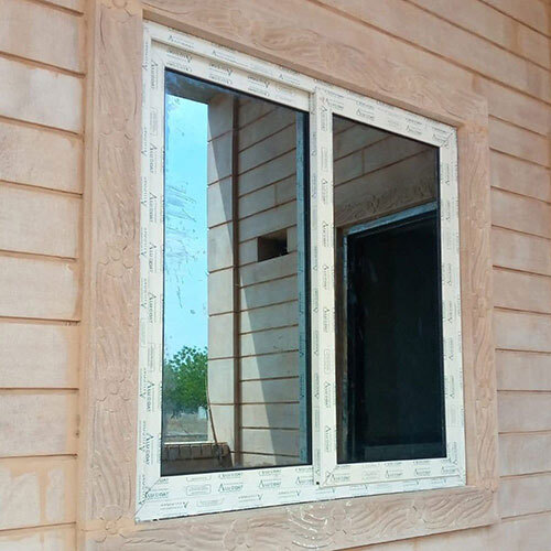 Upvc Domal 2 Track Window - Color: Black