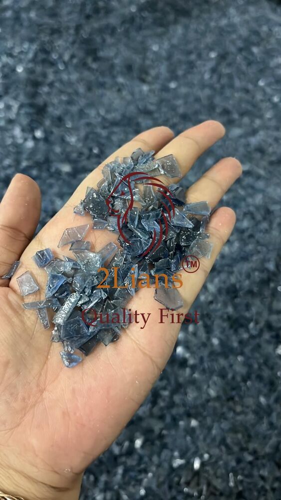 PC water bottle flakes blue tint scrap