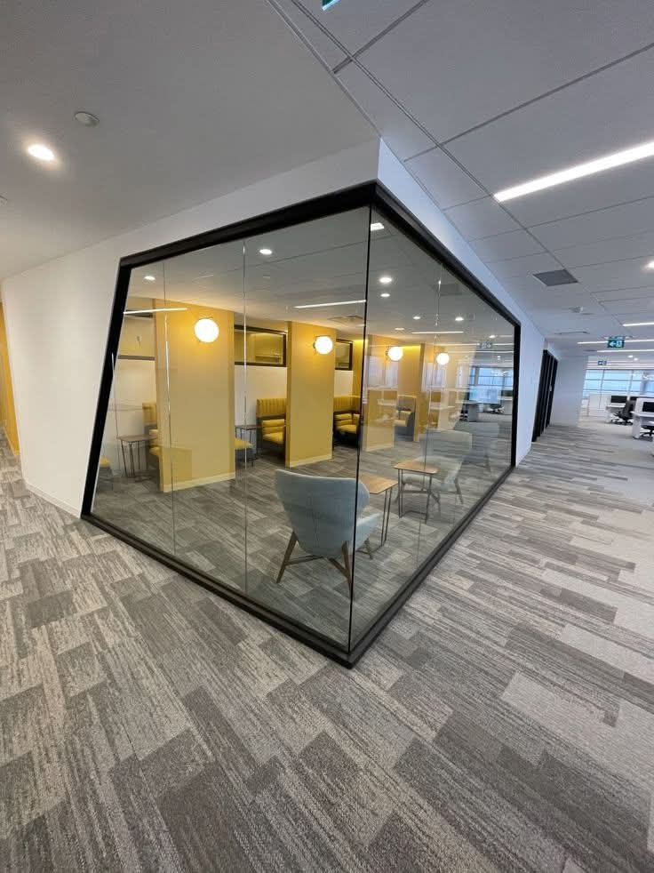 Toughened Glass Office Partition