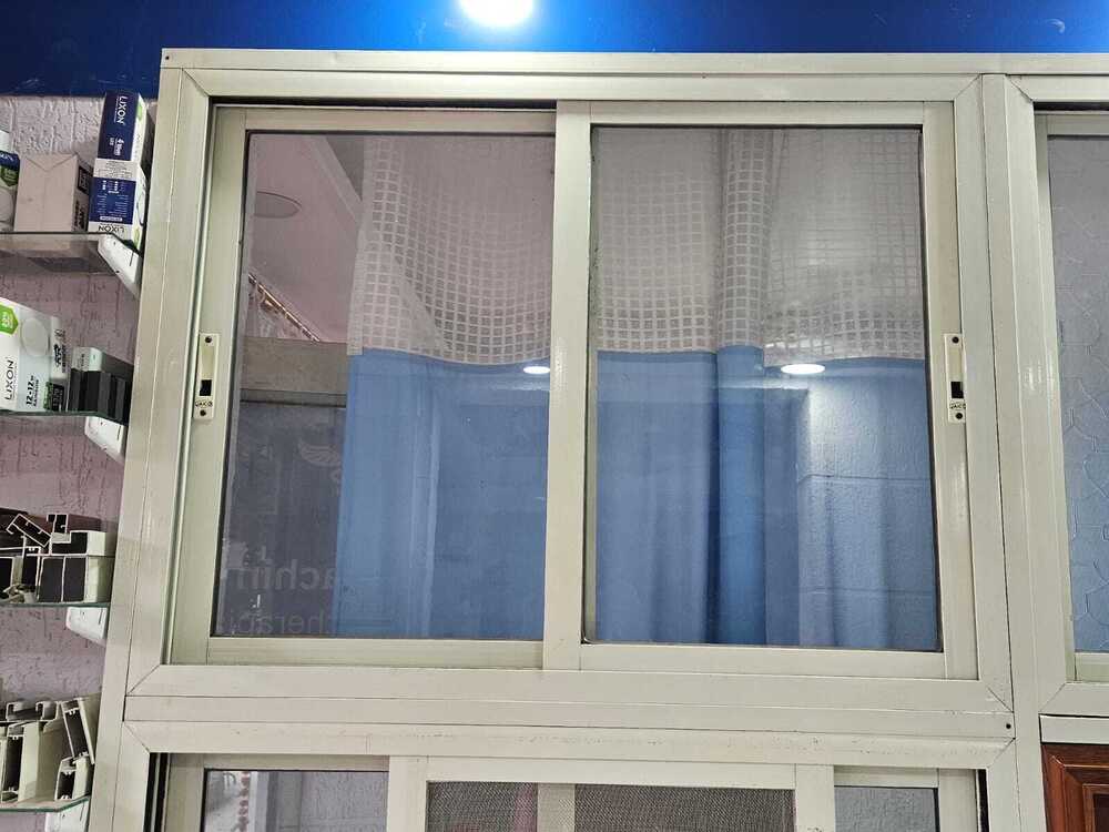 2 Track Aluminium Window - Color: White