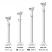 60-120cm Cctv Camera Ceiling Stand - Color: Black