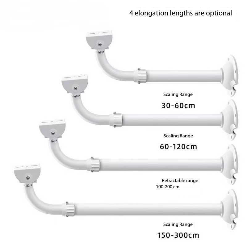 60Cm-120Cm Aluminium Adjustable Camera Stand - Color: Black