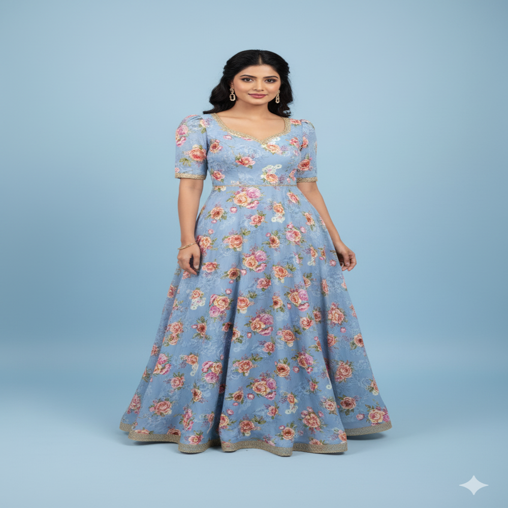 Digital Printed Fabric Multicolour - Application: Garment Making