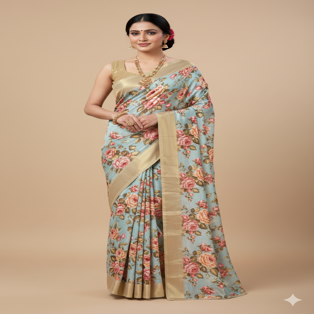 Digital Printed Fabric Multicolour - Application: Garment Making