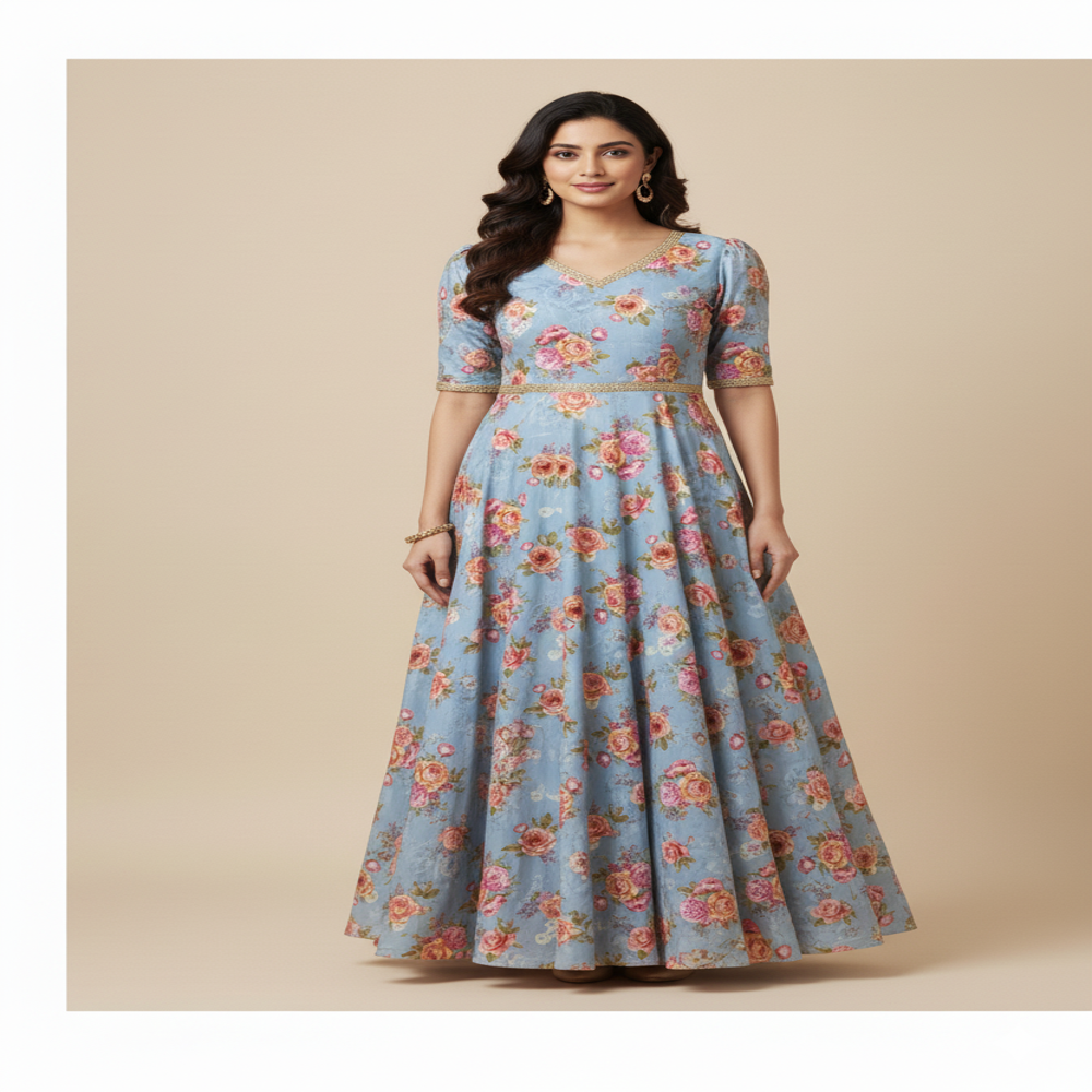 Digital Printed Fabric Multicolour